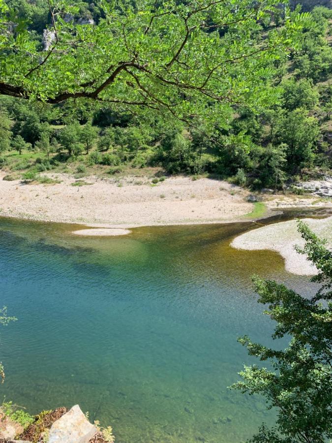 La Voutee 5 Epis Avec Bain Finlandais Prive Au Manoir Du Charme Gorges Du Tarn Bed & Breakfast Quezac  Dış mekan fotoğraf